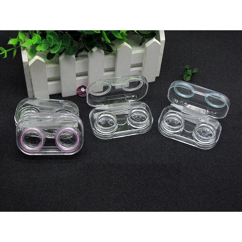 コンタクトレンズケース カラコンケース ピンセット付き 蓋一体型