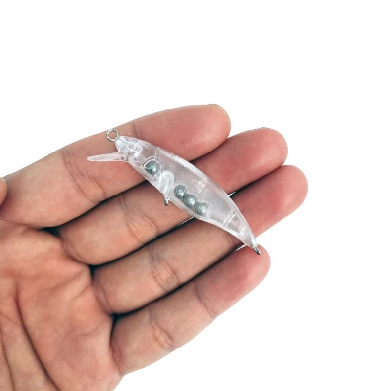 ルアー ミノー 5.5cm 3.1g 釣り クリア 透明 ミノールアー クリア