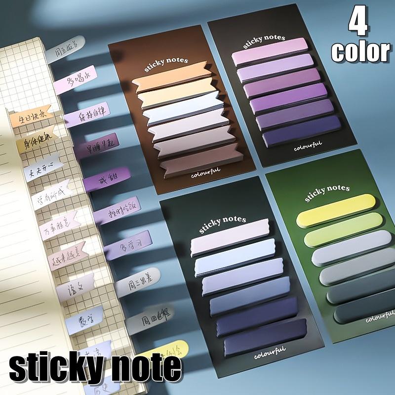 付箋 ふせんメモ 付箋紙 ステッカー インデックス 文房具 文具 事務用品 ノート 卓上 見出し 無地 長方形 手帳 ファイリング リングノート シン の商品画像