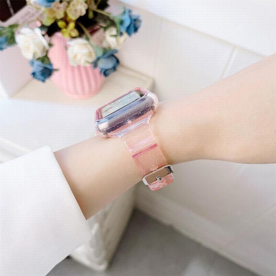 腕時計用ベルト ケース一体型 Applewatch用 アップルウォッチ用 バンド