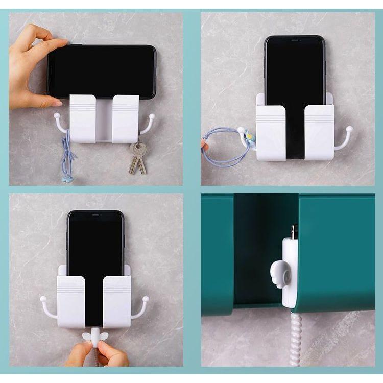 ウォールポケット スマホホルダー 充電スタンド リモコンラック 小物
