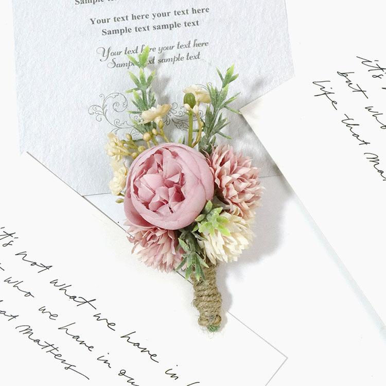 ブートニア リストブーケ ウェディング ブライダル コサージュ