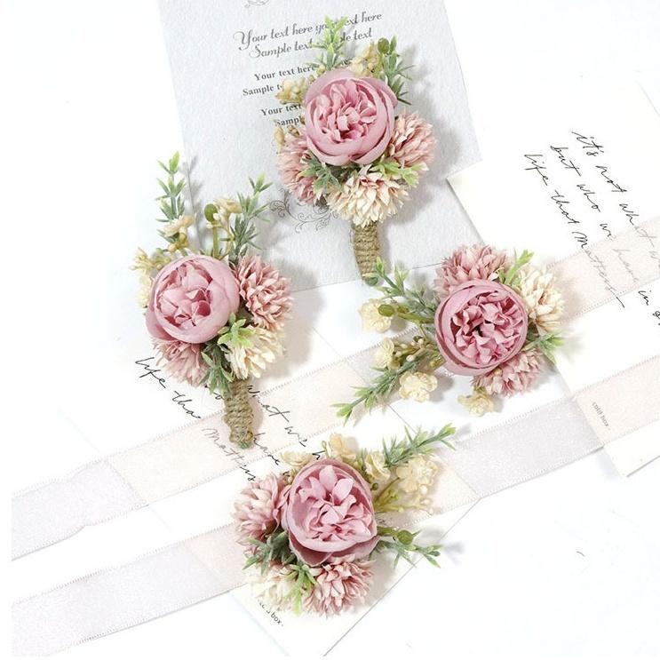 ブートニア リストブーケ ウェディング ブライダル コサージュ