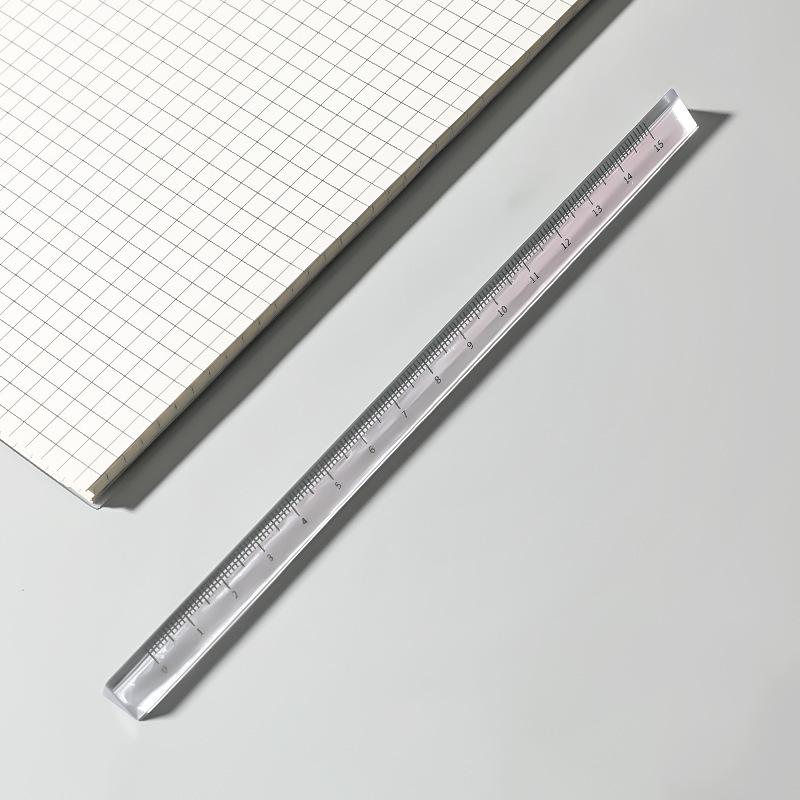 定規 ものさし 直線定規 クリア 三角柱 15cm 20cm 透明 直尺 ルーラー ruler スケール 文房具 事務用品 製図 オフィス ...