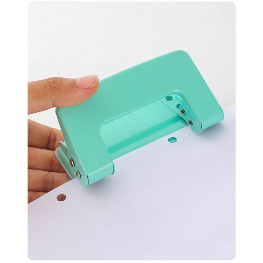 穴あけパンチ 2穴パンチ 穴径6mm コンパクト 事務用品 文房具 文具