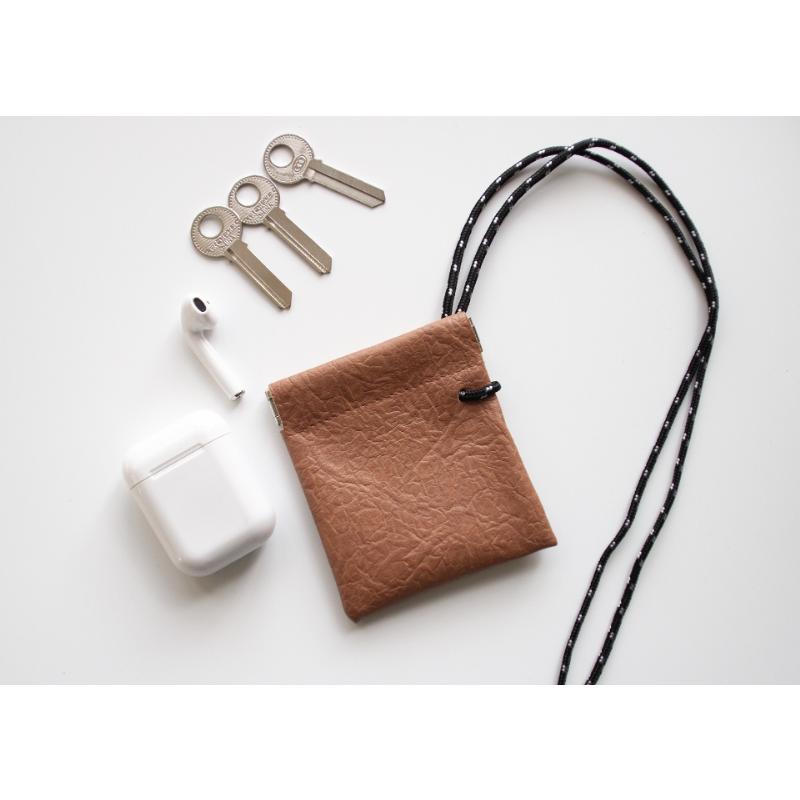 airpods用収納 ポーチ airpods用ケース イヤホン収納 首下げ ネック