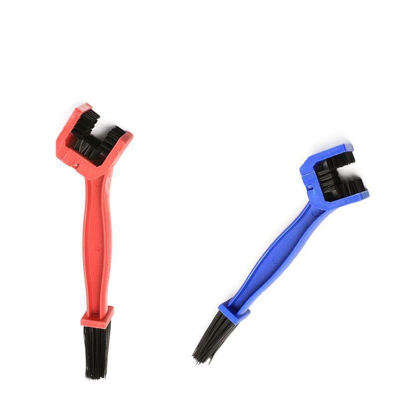 チェーンブラシ ギアクリーニングブラシ 三面ブラシ 自転車用 洗浄