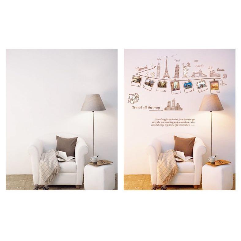 ウォールステッカー 壁ステッカー ステッカー 壁シール インテリア雑貨 雑貨 デコレーション 装飾 海外 旅行 写真 フォト 思い出 おしゃれ Zak Kawaemon 通販 Yahoo ショッピング