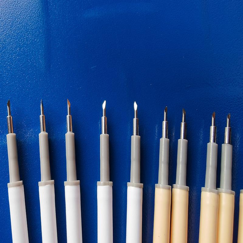 ノック式ミニカッター　買い替え用 plusnao ノック式カッター替え刃 同色4本セット ペン型 交換用