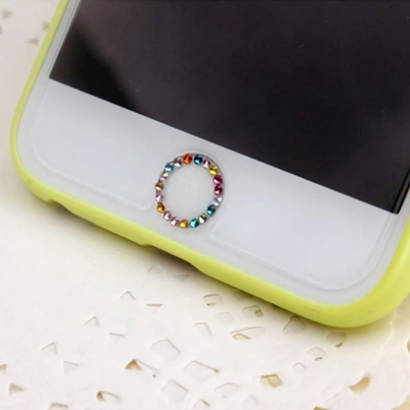 ホームボタンシール デコシール スマートフォンアクセサリー スマホ用 ラインストーン Iphone キラキラ かわいい ステッカー Zak Kawaemon 通販 Yahoo ショッピング