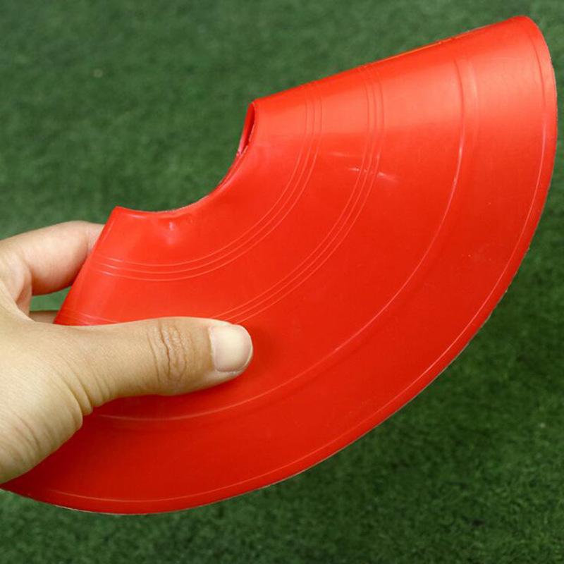 マーカーコーン 単品 カラーコーン ディスク型 円錐 フラット スポーツ