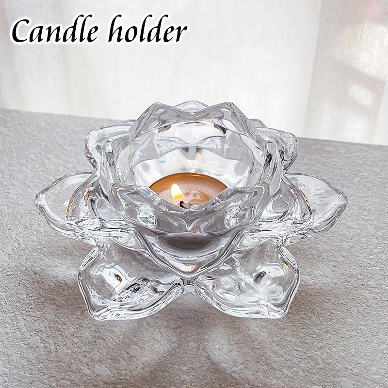 キャンドルホルダー キャンドルスタンド ガラス ロウソク立て ろうそく