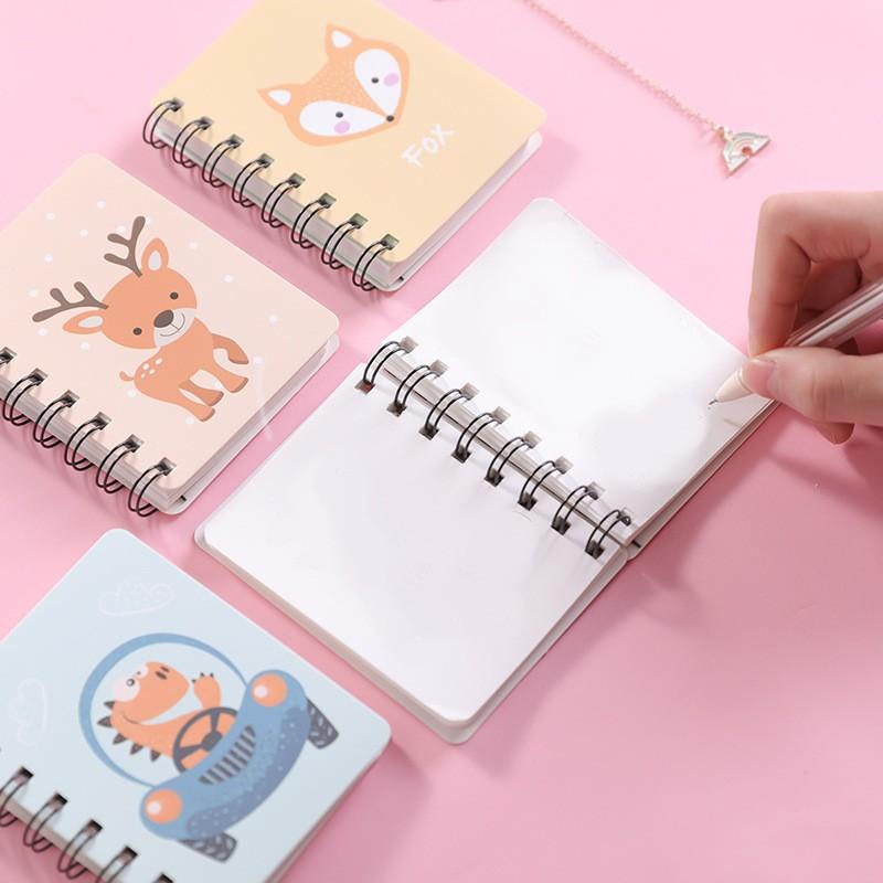 メモ帳 2冊セット ミニノート 文房具 かわいい イラスト リングノート 手のひらサイズ 女の子 白無地 小さい Zak Kawaemon 通販 Yahoo ショッピング