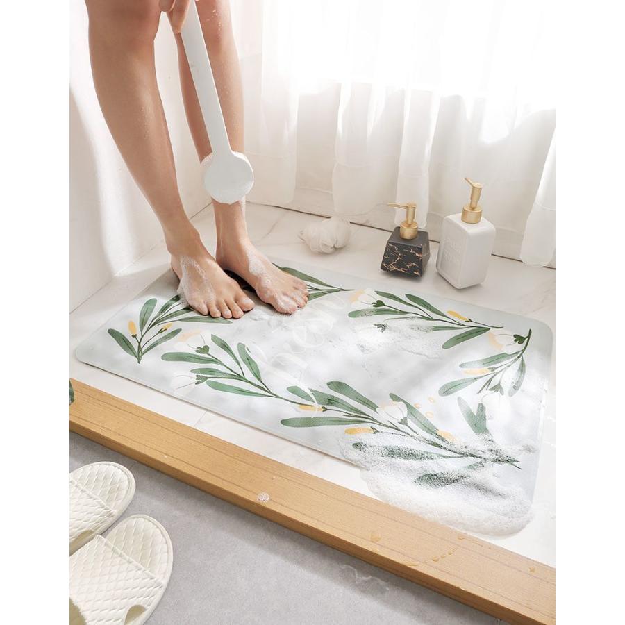 独特な店 入浴用品 お風呂マット 浴室用 浴槽用 吸着 滑り止めマット すべり止 お風呂マット 浴室用 浴槽用 吸着 滑り止めマット すべり止めマット 転倒防止 介護用品 吸盤付き 浴室マット シャワーマット 入浴 かわいい ナチュ