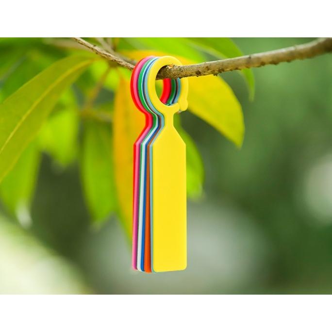 園芸用ラベル 100個セット 吊り下げ フック型 植物用タグ 名前タグ