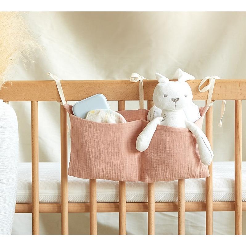 ベッドサイドポケット 吊り下げ 収納 掛け袋 小物入れ 整理 ベビーベッド ベッドサイドポケット 吊り下げラック 小物入れ 掛け袋 収納グッズ 2