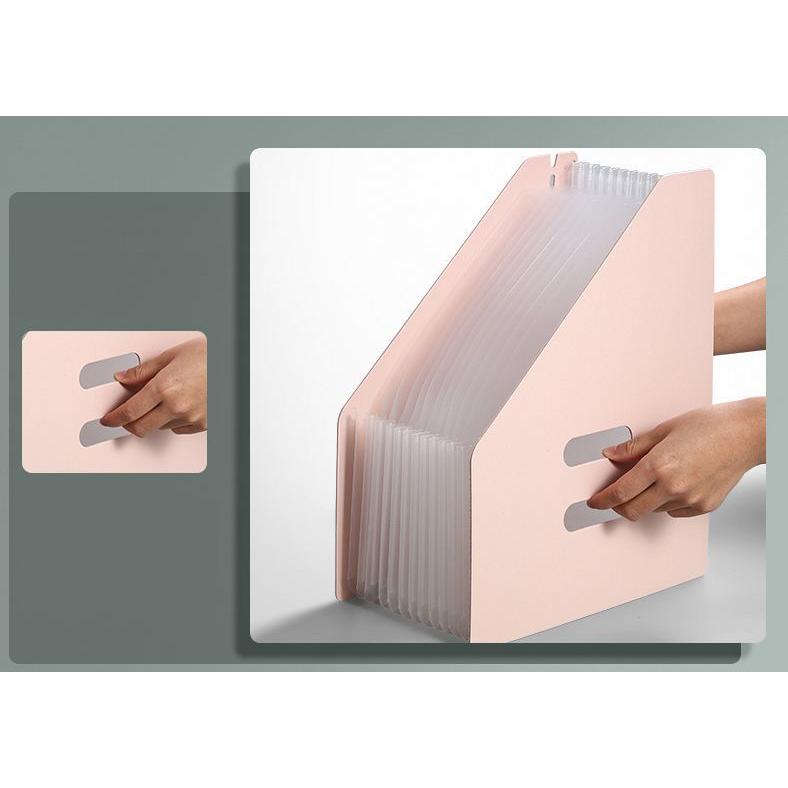 ドキュメントスタンド ファイルボックス A4サイズ 大容量 伸縮 縦型