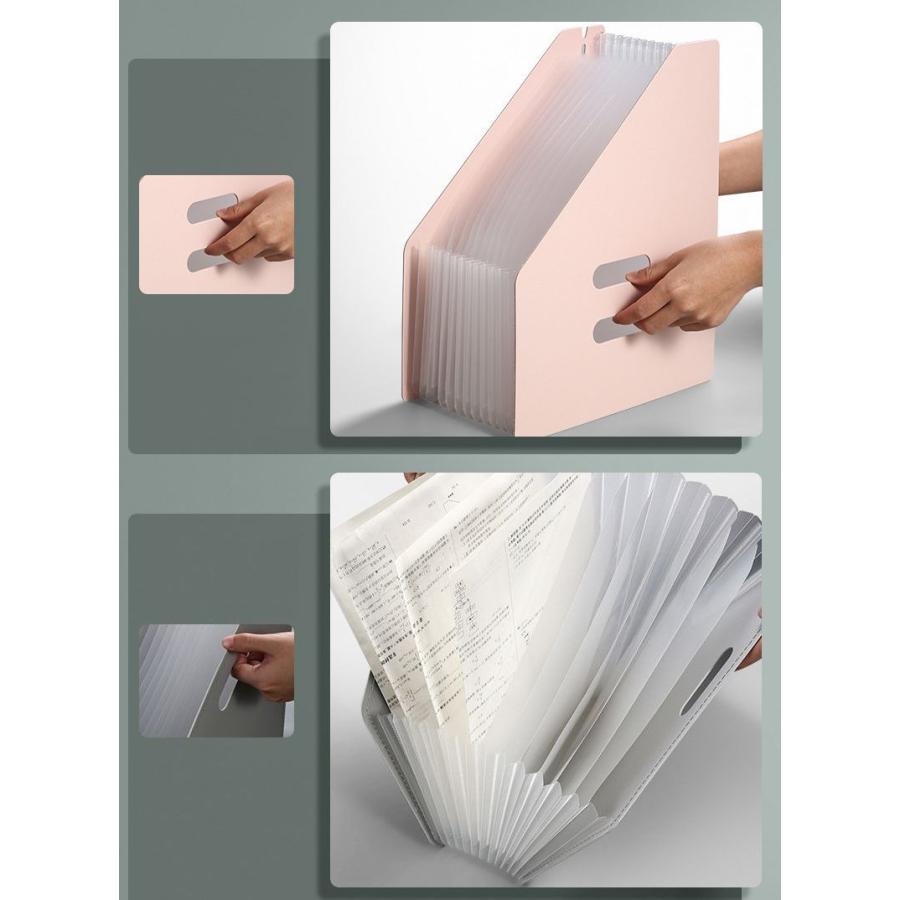 ドキュメントスタンド ファイルボックス A4サイズ 大容量 伸縮