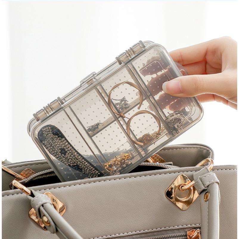 アクセサリーケース ジュエリーボックス 小物入れ 両面仕様 長方形