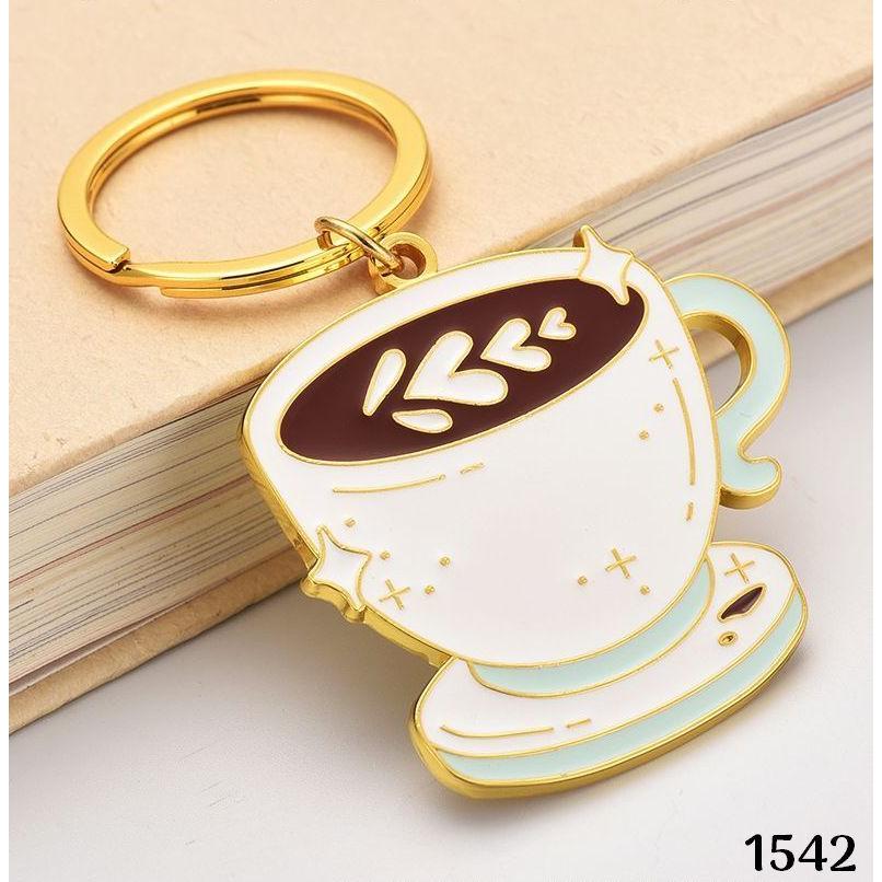 キーホルダー キーリング バッグチャーム レディース メンズ コーヒー