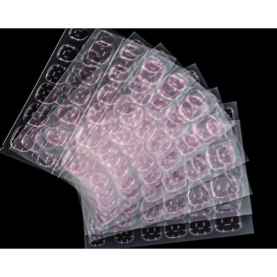 ネイルチップ用グミシール 24枚入り 両面テープ 接着シール 付け爪用