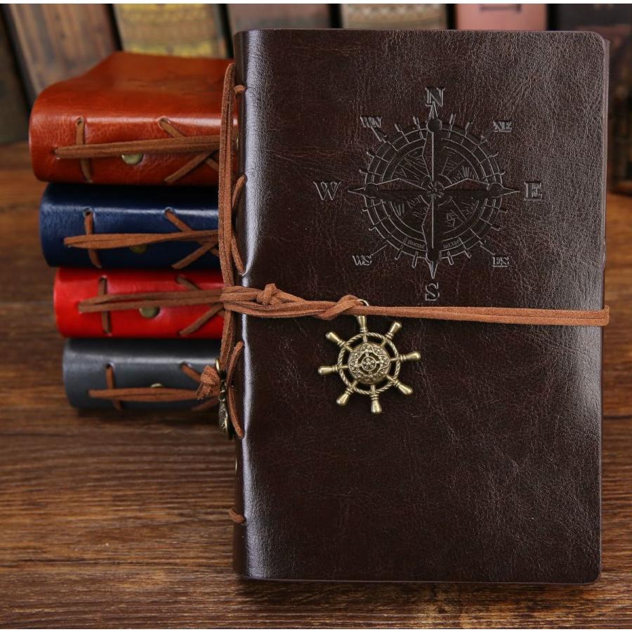 メモ帳 手帳 ノート 文房具 フェイクレザー ビジネス ギフト 日記 船