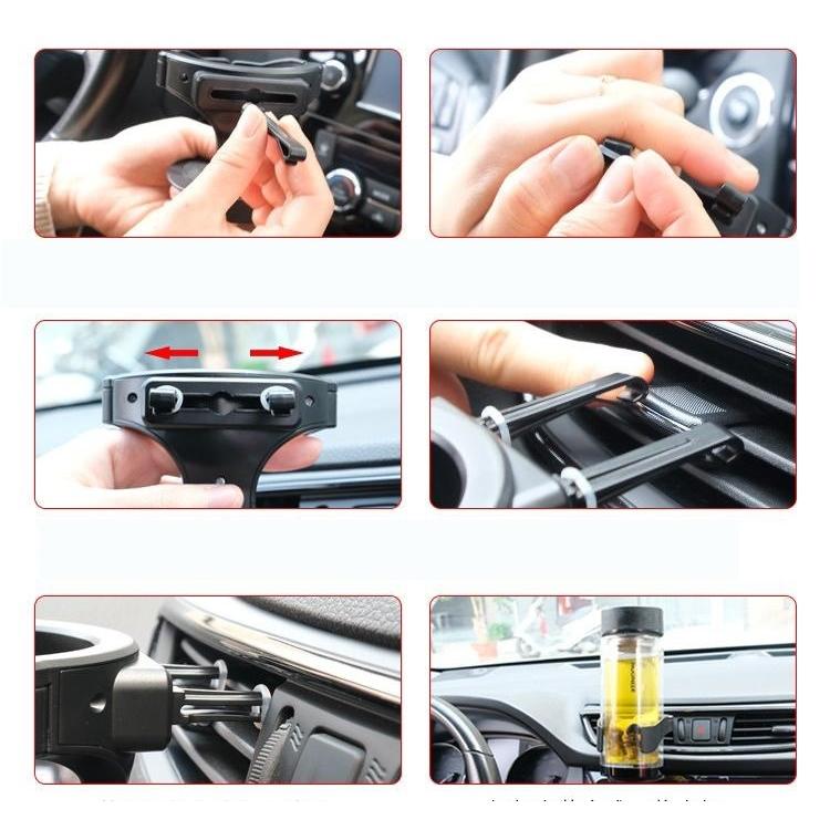 ドリンクホルダー 車用 車内用 エアコン吹き出し口取り付け カップ