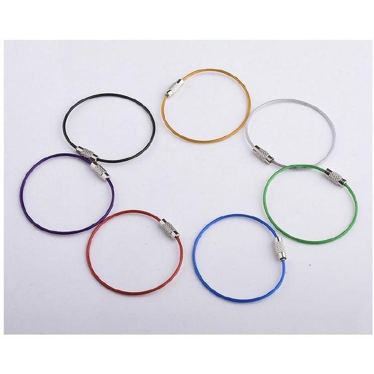 ワイヤーキーホルダー ワイヤーキーリング キーチェーン