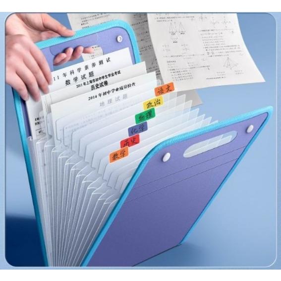 ファイルケース バッグ型 ドキュメントファイル A4 13ポケット 書類