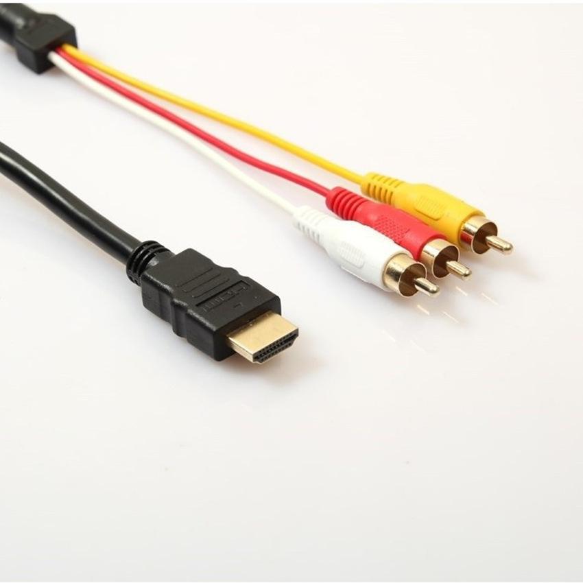 HDMIケーブル プラグ変換ケーブル AVケーブル PCケーブル 周辺機器 HDMI A/M RCA 3単方向 信号変換無 1.5m オス DVD T｜kawa-e-mon｜05
