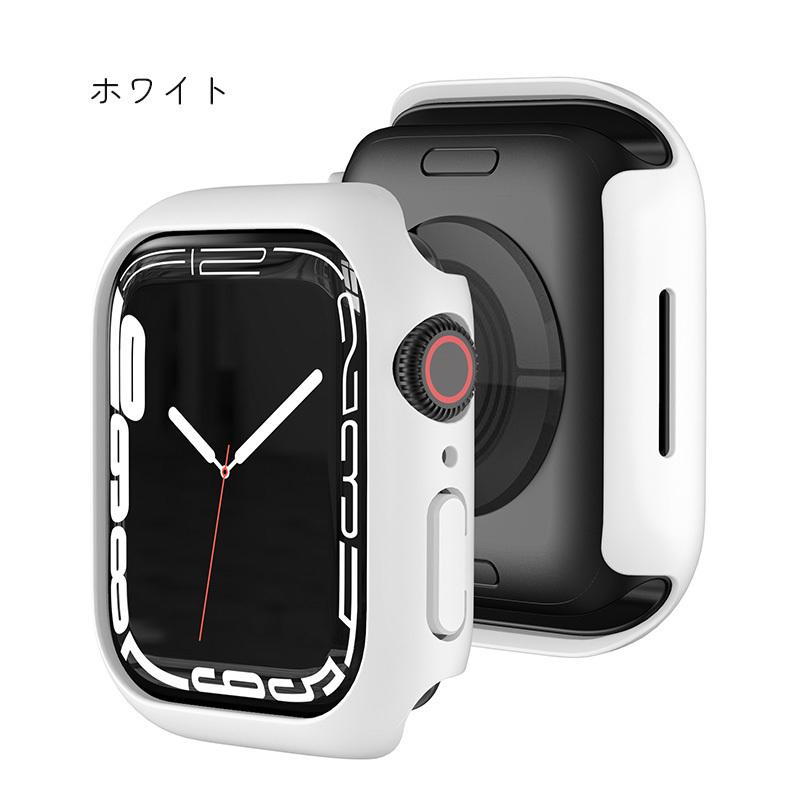 Apple Watch 7 本体カバー スマートウォッチアクセサリー ブラック