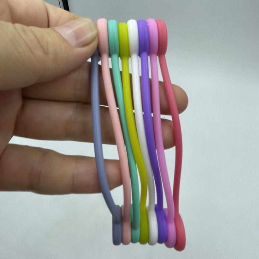 イヤホンケーブルクリップ コードクリップ コード まとめる 便利グッズ 6個 ケーブルクリップ 6個セット 6色 コードクリップ イヤホンクリップ