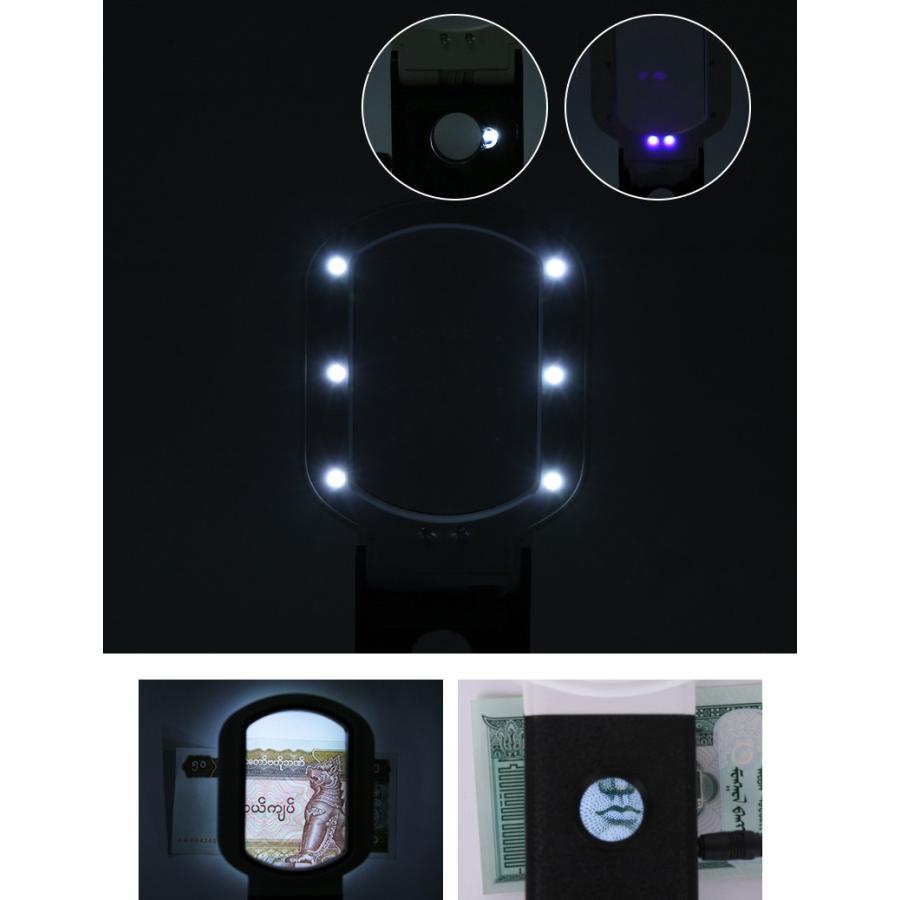 ルーペ 拡大鏡 LEDライト付き スタンド 手持ち 2way 10倍 25倍