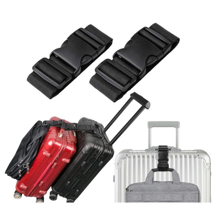 RIMOWA 赤 ラゲージベルト スーツケース ナイロン ストラップ 収納袋付き 荷物固定ベルト 手荷物ホルダー スーツケースベルト ストラップ 吊り