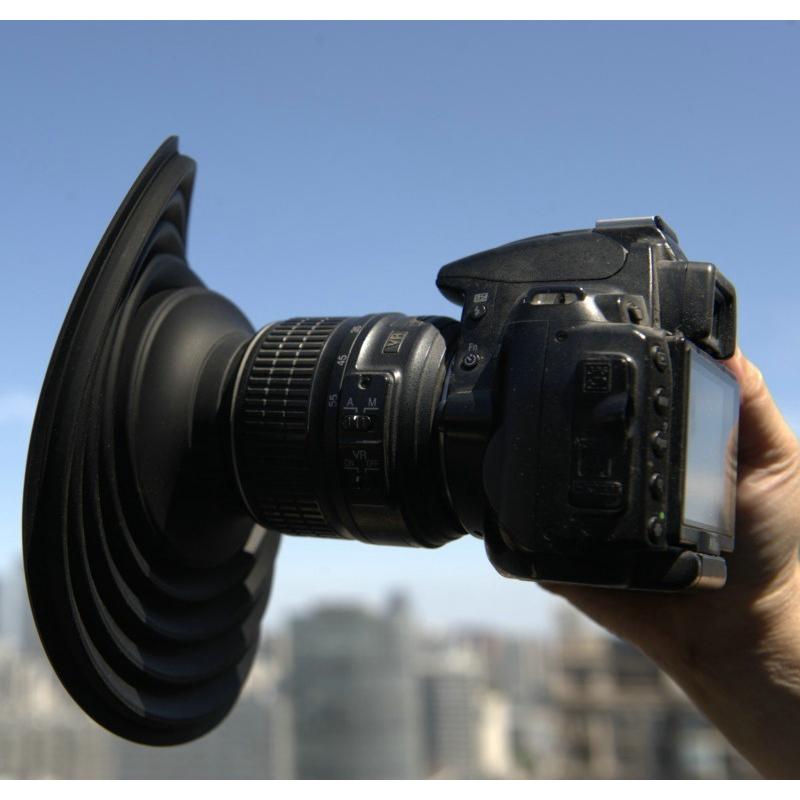 レンズフード カメラレンズ用アクセサリー シリコン ガラス越し 映り