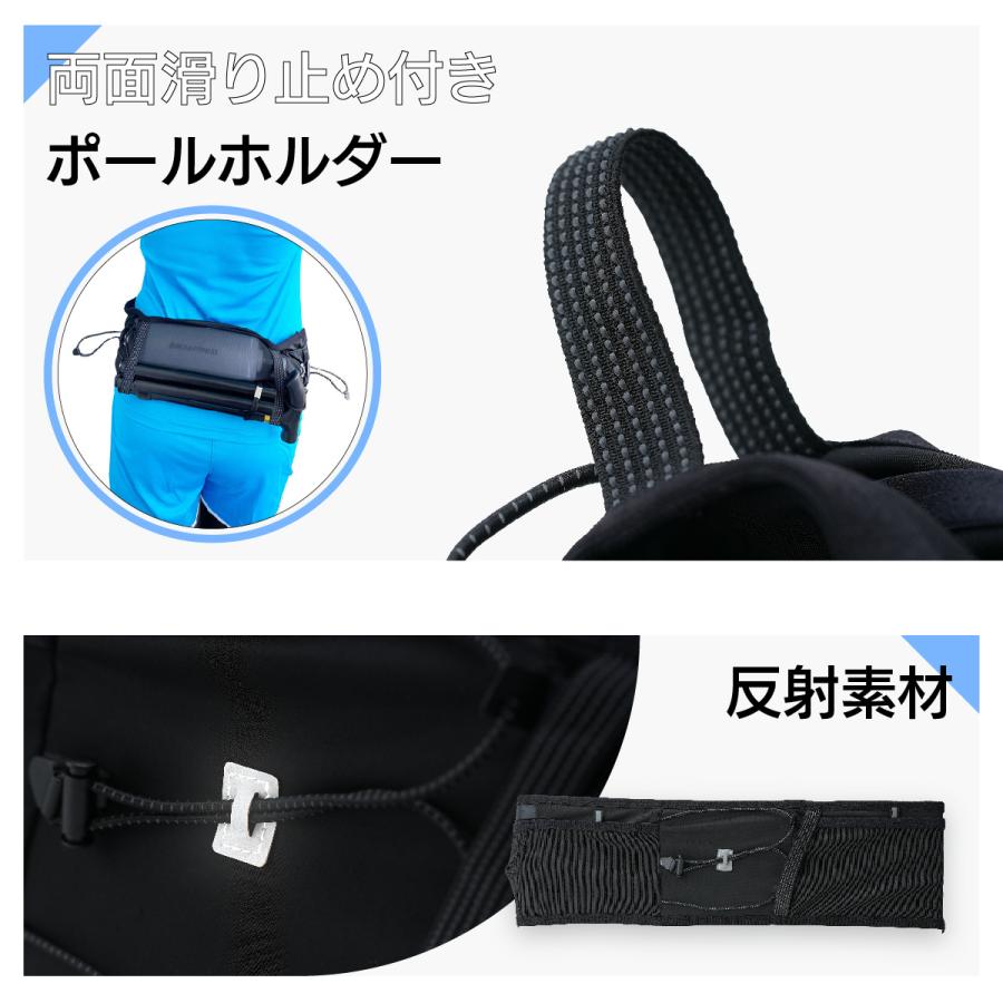 ランニングポーチ ウエストポーチ ランニングベルト 防水ポケット