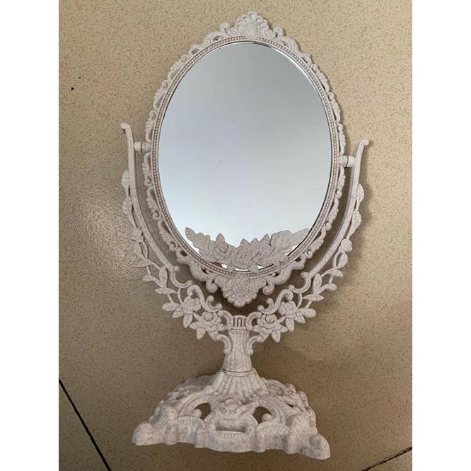 メイクアップミラー 片面化粧鏡 ヴィンテージ 360度回転 鏡 ゴールド メイクアップミラー 片面化粧鏡 ヴィンテージ 360度回転 鏡 ゴールド