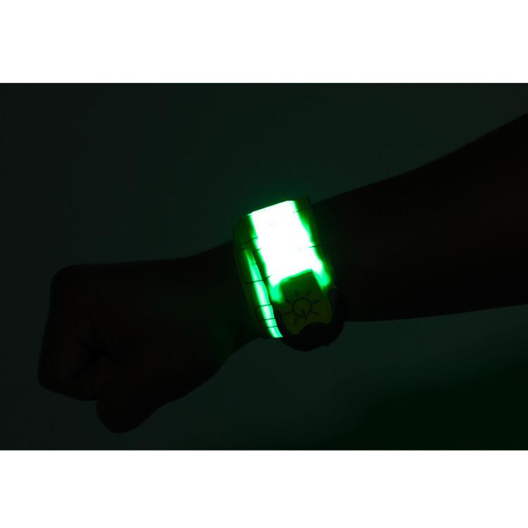 ストップライト　リストバンド リストバンド アームバンド 光る LEDライト ボタン電池式 腕輪 巻く