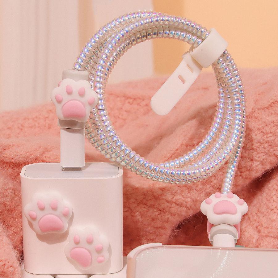 ケーブルカバー 4個セット ケーブルプロテクター 保護カバー 充電器