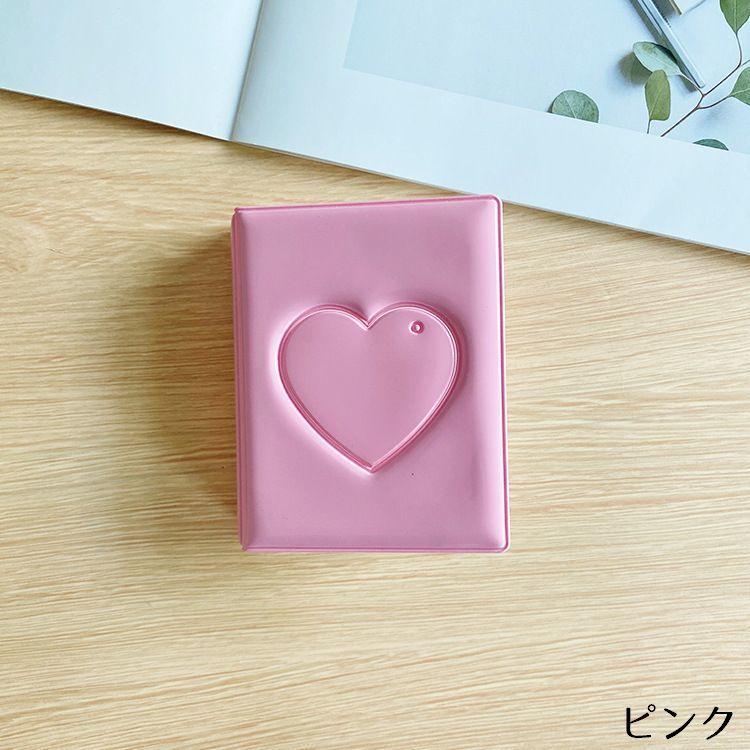 ミニフォトアルバム ポケットアルバム フォトブック ハート 小窓