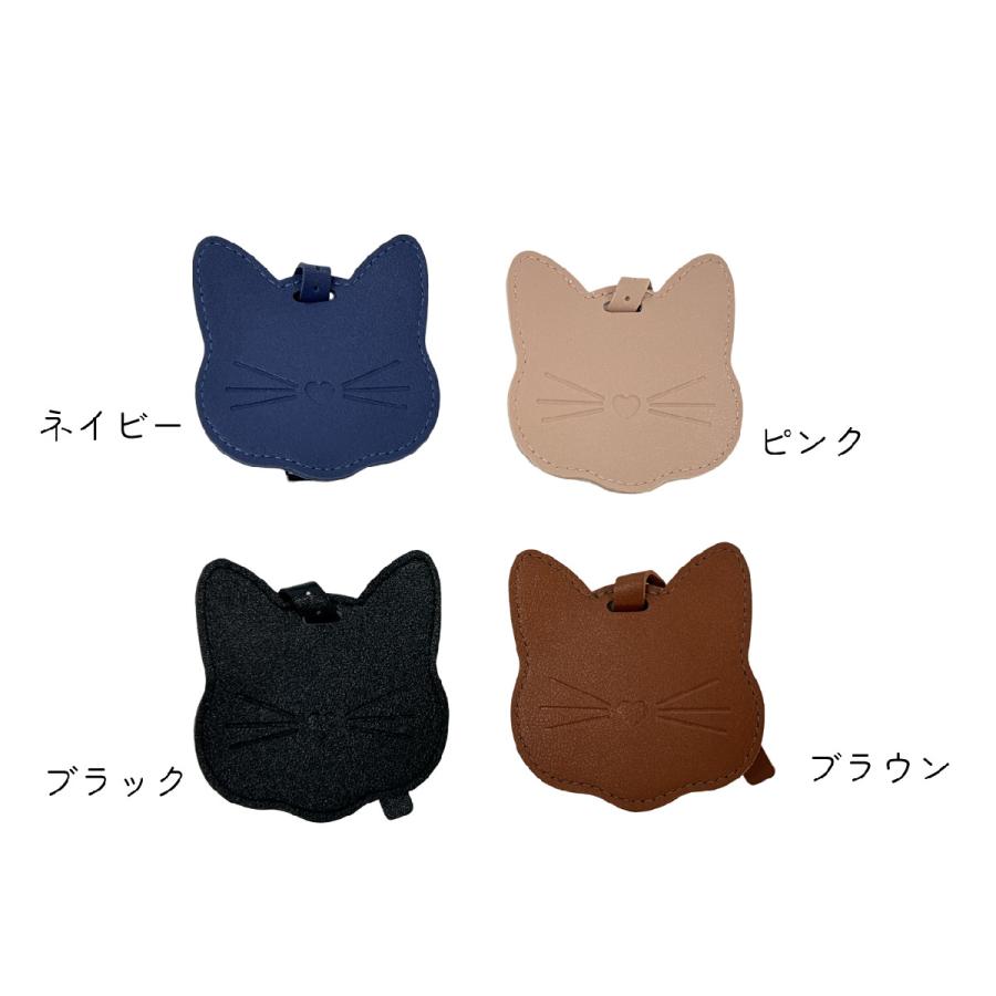 ラゲッジタグ トラベル用品 動物 猫 ブラウン ブラック ブルー ピンク