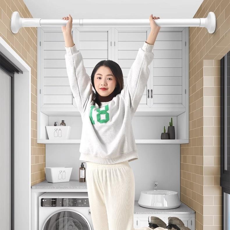 突っ張り棒 伸縮 2.5m つっぱり棒 穴あけ不要 滑り止め クローゼット