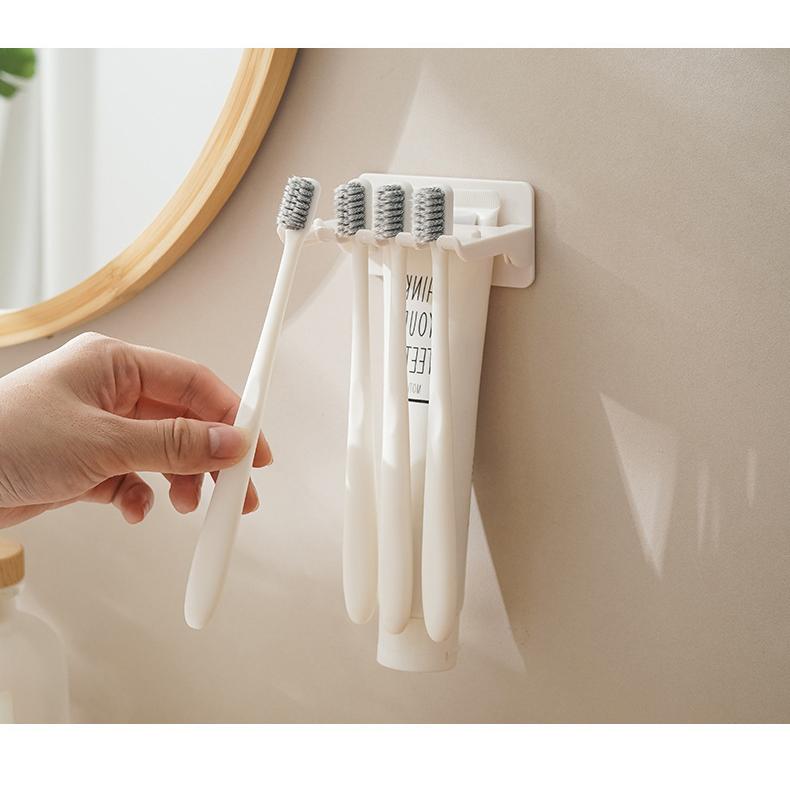歯ブラシホルダー 壁掛け 壁面収納 歯ブラシ立て スマホスタンド 省