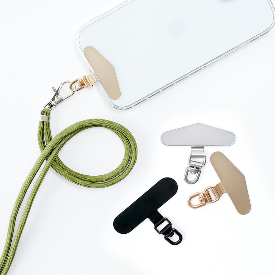 ネズカ ゴールド スマホストラップ スマホショルダーストラップ ストラップホルダー ステンレス
