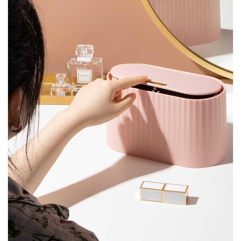 卓上ゴミ箱 ごみ箱 ダストボックス 蓋付き プッシュ式