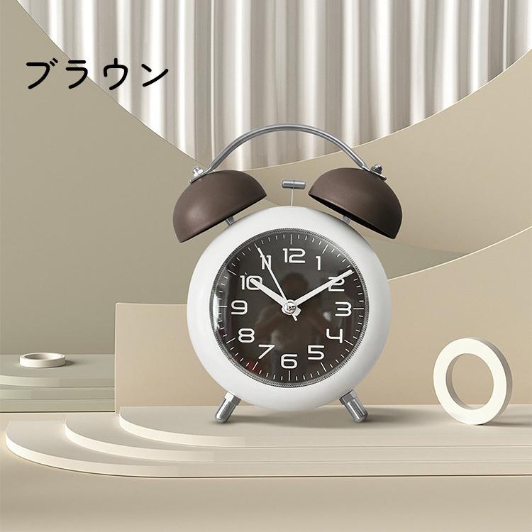 目覚まし時計 レトロ ベル 置き時計 アラームクロック インテリア