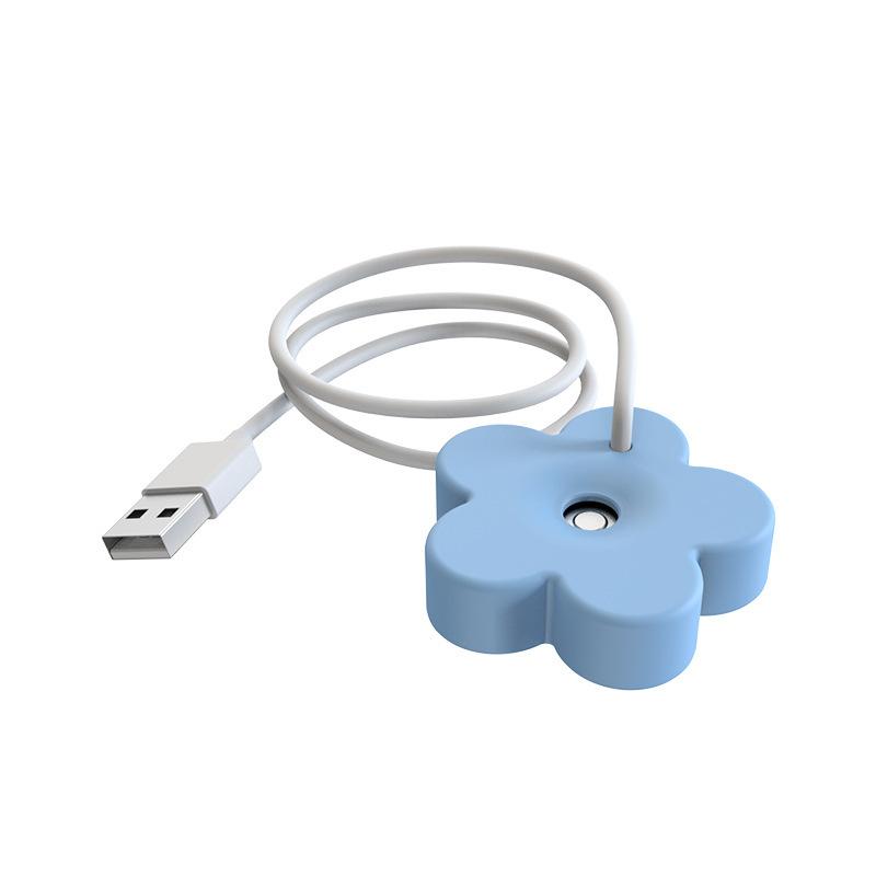 USB加湿器 水に浮かべる フラワー型 花 ミニ加湿器 ポータブル ハンディ 加湿器 乾燥対策 軽量 コンパクト 静音 簡単 コップ カップ グラス｜kawa-e-mon｜10