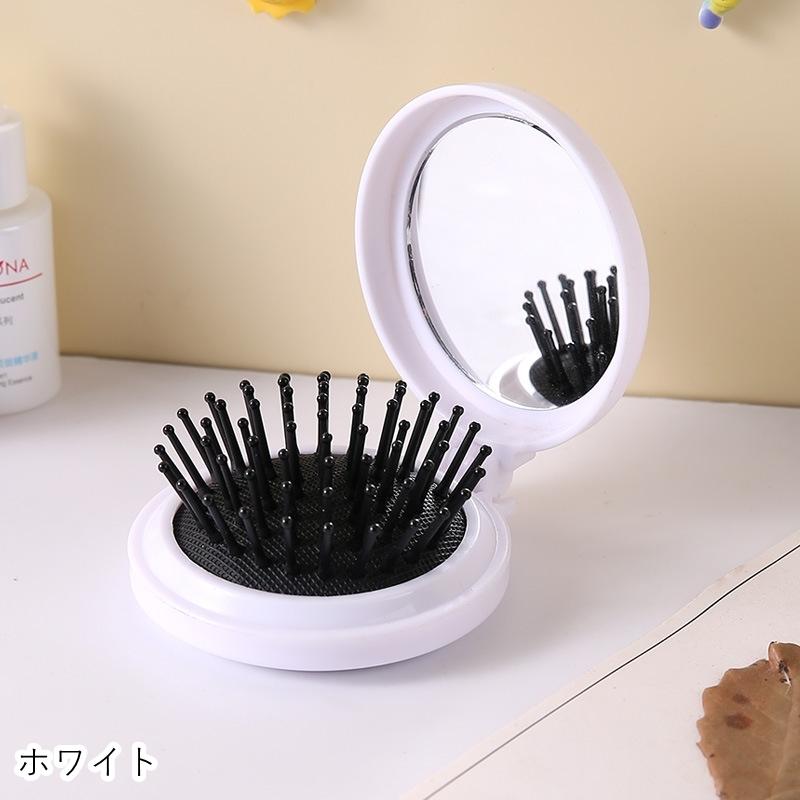 ヘアブラシ コーム コンパクトミラー レディース 女性 ファッション