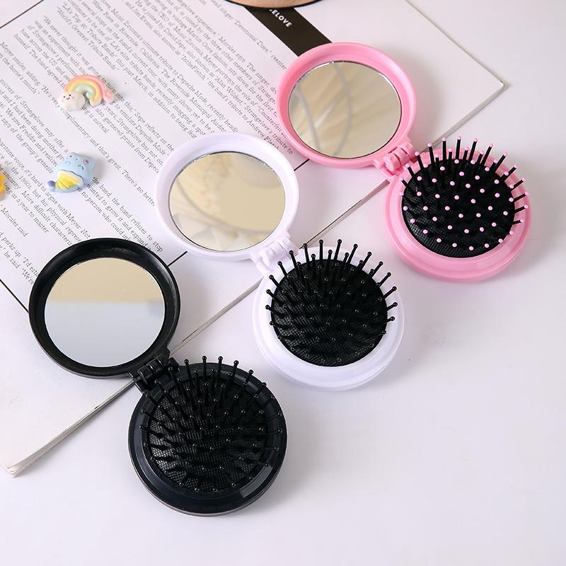 ヘアブラシ コーム コンパクトミラー レディース 女性 ファッション