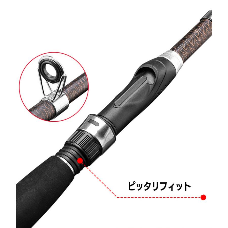 釣り竿 振り出しロッド 投げ竿 伸縮式 ミニ コンパクト 携帯 38cm 1.9m